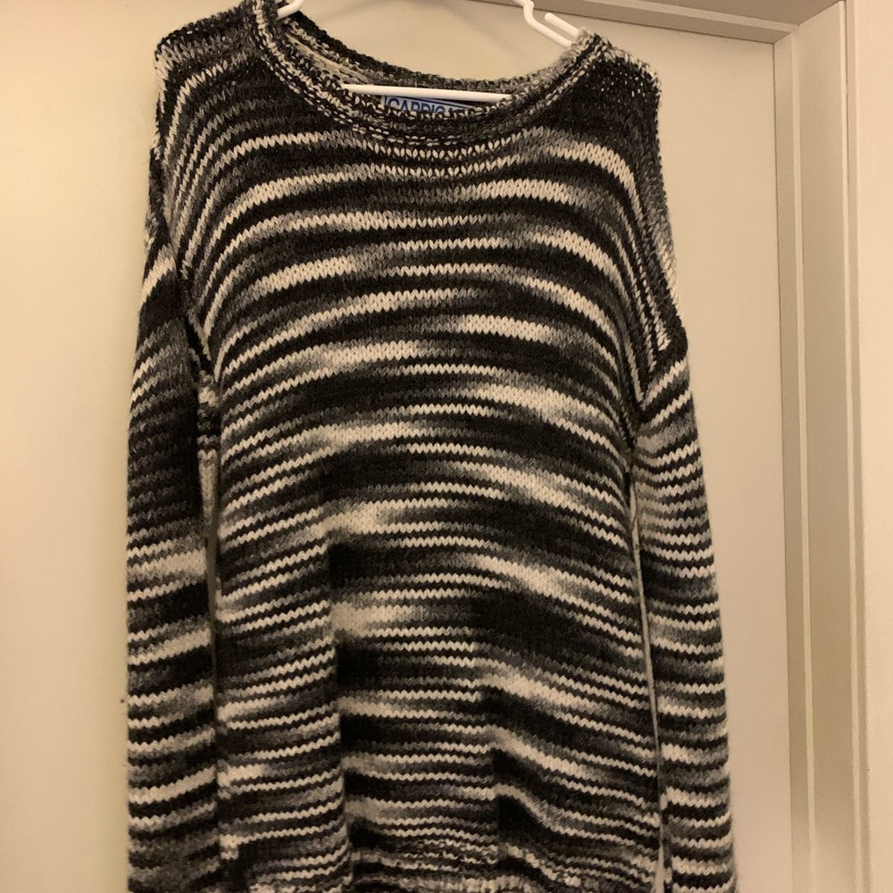NWOT striped sweater made in peru